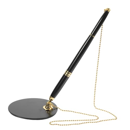 Homoyoyo Multifunktionaler Schreibtisch Stift mit Stabilem Edelstahlhalter Ergonomischer Business Kugelschreiber Schwarz Langlebig und Präzise für Büro Bank und Hotelgebrauch Homoyoyo Multifunktionaler Schreibtisch Stift mit Stabilem Edelstahlhalter Ergonomischer Business Kugelschreiber Schwarz Langlebig und Präzise für Büro Bank und Hotelgebrauch von Homoyoyo