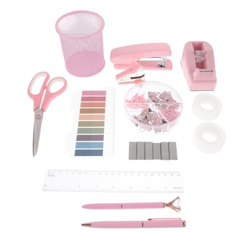Homoyoyo Multifunktionales Büro set mit Heftgerät Klebebandabroller und Heftklammerentferner Modernes Schreibtischzubehör für Frauen Stilvolles Desk Decor Effiziente Büroorganisation Homoyoyo Multifunktionales Büro set mit Heftgerät Klebebandabroller und Heftklammerentferner Modernes Schreibtischzubehör für Frauen Stilvolles Desk Decor Effiziente Büroorganisation von Homoyoyo