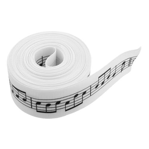 Homoyoyo Musiknoten Geschenkband Breit Yards Langlebiges Satinband mit Notenmotiv für Geburtstagsgeschenke und Festivaldekorationen Einfach zu Verwenden Elegantes Verpackungsband Homoyoyo Musiknoten Geschenkband Breit Yards Langlebiges Satinband mit Notenmotiv für Geburtstagsgeschenke und Festivaldekorationen Einfach zu Verwenden Elegantes Verpackungsband von Homoyoyo
