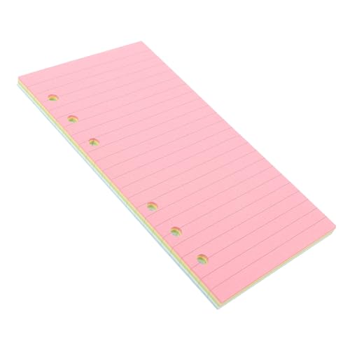 Homoyoyo Nachfüllpapier Farbig Liniert für Ringbuch Notizbuch Langlebiges Füllpapier Inserts Vielseitige Planer Einlagen für Schule Büro Tagebuch und Reiseorganizer von Homoyoyo