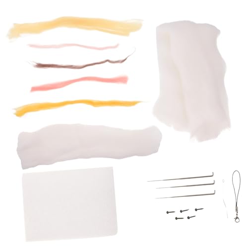 Homoyoyo Nadel filzset DIY Materialpaket mit Weicher Filzwolle Schaumstoff und Werkzeugen für Handgefertigte Ornamente Bastelfreundlich Farbintensiv Langlebig für Kreative Bastelprojekte von Homoyoyo