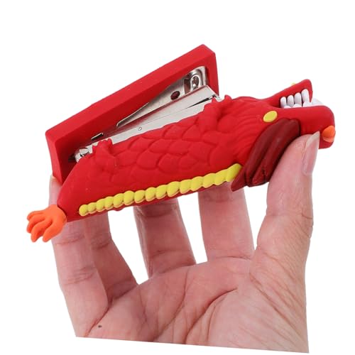 Homoyoyo Niedlicher Dragon Head Hefter für Büro Mini Stapler im Cartoon Design für Schreibtischbedarf Bücher Papiere und Dateien für Zuhause und Klassenräume von Homoyoyo