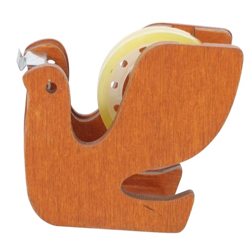 Homoyoyo Niedlicher Klebebandhalter Taubenform aus Holz Stabiler Tisch Klebebandspender für Büro Schule Zuhause Vielseitig Einsetzbar für Transparente und Dekorative Klebebänder von Homoyoyo