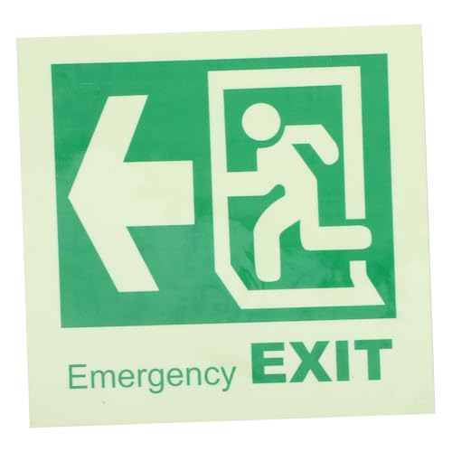 Homoyoyo Notausgangsschild Aufkleber beleuchtetes Ausgangsschild Aufkleber mit Ausgangsanzeige Feuerlöscher-Schildaufkleber Notausgangsaufkleber Glow Sticker PVC Light Green Homoyoyo Notausgangsschild Aufkleber beleuchtetes Ausgangsschild Aufkleber mit Ausgangsanzeige Feuerlöscher-Schildaufkleber Notausgangsaufkleber Glow Sticker PVC Light Green von Homoyoyo