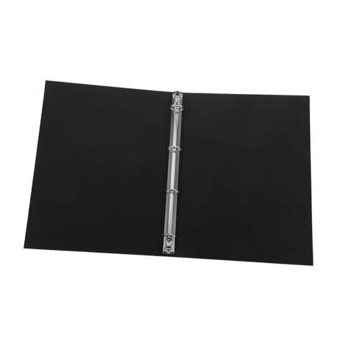 Homoyoyo Notebooktasche Zeitschriftenordner Ordnerschutz Für Lose Blätter Planerordner Nachfüllbare Tagebuchabdeckung Einband Für Loseblatt-notizbücher 6-loch-ordner Schwarz Kraftpapier von Homoyoyo