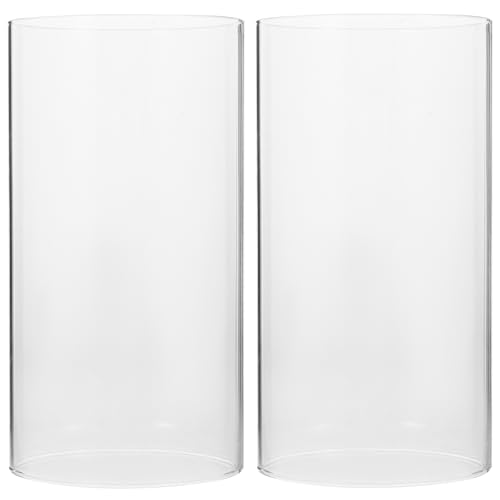 Homoyoyo 2Pcs Glaszylinder Ohne Boden, Glaszylinder für Kerzen, Öllampe Glas Tischkamin, Glafszylinder Für Kerzen Ohne Boden,Lampenschirm Glas Feuerfest für Kerzen Laterne Wohnzimmer Hochzeit Homoyoyo 2Pcs Glaszylinder Ohne Boden, Glaszylinder für Kerzen, Öllampe Glas Tischkamin, Glafszylinder Für Kerzen Ohne Boden,Lampenschirm Glas Feuerfest für Kerzen Laterne Wohnzimmer Hochzeit von Homoyoyo