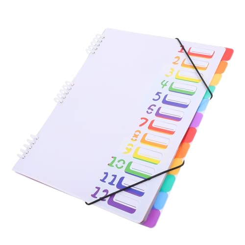 Homoyoyo Ordner Informationsbuch Portfolio-ordner Dateiordner Erweitern Datei Akkordeon Organizer Aktenordner Aus Kunststoff Mehrfachtaschenordner Plastikdateiordner Pp Weiß von Homoyoyo