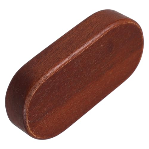 Homoyoyo Ovaler Schwarzer Walnuss Holzblock für DIY Projekte Unbehandelter Holzblock für Handgefertigte für Schnitzen und von Homoyoyo