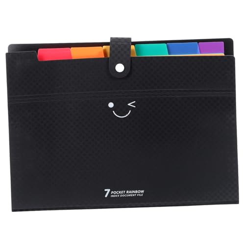 Homoyoyo PP Dateiordner Organizer mit Fächern Tragbar Erweiterbar für Dokumente Quittungen und Bürobedarfschwarz Homoyoyo PP Dateiordner Organizer mit Fächern Tragbar Erweiterbar für Dokumente Quittungen und Bürobedarfschwarz von Homoyoyo