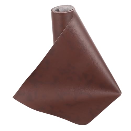 Homoyoyo PU Kunstleder Meterware Braun schwarz Texturiert DIY Lederreste Basteln für Reisetaschen Koffer Reisetaschen Handwerk Multifunktionales Lederstoff von Homoyoyo
