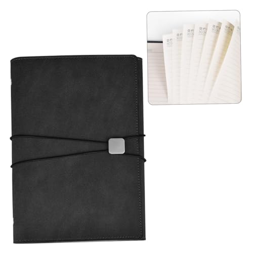 Homoyoyo PU Leder Notizbuch mit Stifthalter und Münzfach Nachfüllbares Business Journal mit Bindeband Graues Organizer notizheft für Büro und Alltag Homoyoyo PU Leder Notizbuch mit Stifthalter und Münzfach Nachfüllbares Business Journal mit Bindeband Graues Organizer notizheft für Büro und Alltag von Homoyoyo