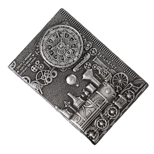 Homoyoyo PU Notizbuch Vintage Geprägtes Hardcover Tagebuch Stilvolles Schreibheft Langlebig für Büro und Reise Stilvolles in Silber Homoyoyo PU Notizbuch Vintage Geprägtes Hardcover Tagebuch Stilvolles Schreibheft Langlebig für Büro und Reise Stilvolles in Silber von Homoyoyo