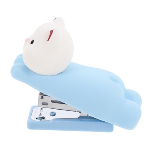 Homoyoyo PVC Silikon Hefter Hund Design Tragbarer Bürohefter für Schule und Büro Lustiger Tierhefter zum Heften von Dokumenten Kompakter Schreibtischhefter für Studenten Blau Homoyoyo PVC Silikon Hefter Hund Design Tragbarer Bürohefter für Schule und Büro Lustiger Tierhefter zum Heften von Dokumenten Kompakter Schreibtischhefter für Studenten Blau von Homoyoyo