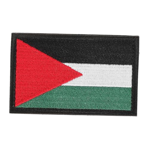 Homoyoyo Palästina Flaggen Patch Stickerei Abzeichen für Armbänder Rucksäcke Individuell Anpassbar Vielseitiges Accessoire mit Nationalflaggenmuster für Patriotischen Stil von Homoyoyo
