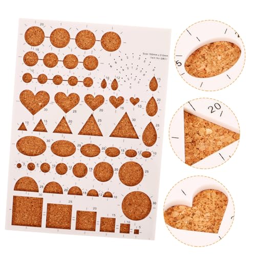 Homoyoyo Papier Quilling Board Kork und Präzise Wiederverwendbar Langlebig DIY Bastelvorlage für Scrapbooking und Papierkunst für Quilling Slotted Tool und Nutzer von Homoyoyo