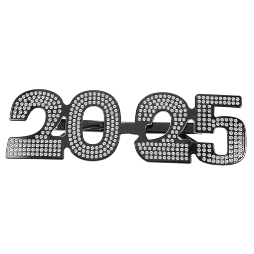 Homoyoyo Partybrille Silvester Dekoration Spaßbrille Unisex Komfortabel für Neujahrsfeier Foto Requisiten Karneval Fasching von Homoyoyo