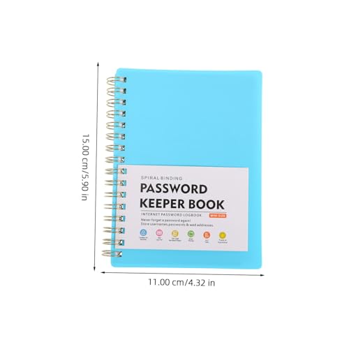Homoyoyo Passwortbuch mit Alphabetischen Registertabs Blaues Spiral Notizbuch Kleines Passwort Organizer Buch für Website Logins und Persönliche Notizen Langlebiges Papier Homoyoyo Passwortbuch mit Alphabetischen Registertabs Blaues Spiral Notizbuch Kleines Passwort Organizer Buch für Website Logins und Persönliche Notizen Langlebiges Papier von Homoyoyo