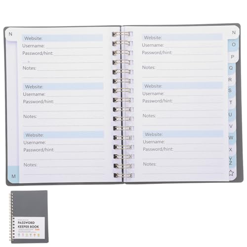 Homoyoyo Passwortnotizbuch mit Alphabetischen Registerkarten Handliches Portables Passwort organizer Notizbuch für Website adressen Nutzername und Login daten Inklusive Zusätzlichen Homoyoyo Passwortnotizbuch mit Alphabetischen Registerkarten Handliches Portables Passwort organizer Notizbuch für Website adressen Nutzername und Login daten Inklusive Zusätzlichen von Homoyoyo