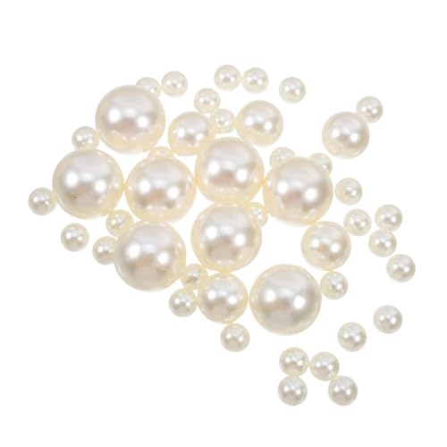 Homoyoyo Perlendeko Verzierung Gefüllt Mit Dekoperlen Dekoperlen Verzierungen Zum Basteln Dekovasenfüller Vasendeko Perlen Fake Pearl Decor Beige Abs von Homoyoyo