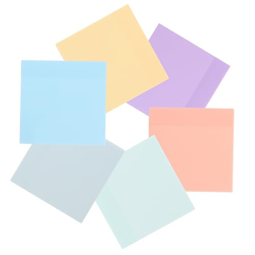 Homoyoyo Pet Fluoreszierende Haftnotizen Wasserfest Stark Haftend Wiederbeschreibbar Farbige Lernmarker für Schule Büro Studenten Tragbare Memo Pads Transparente Notizzettel Homoyoyo Pet Fluoreszierende Haftnotizen Wasserfest Stark Haftend Wiederbeschreibbar Farbige Lernmarker für Schule Büro Studenten Tragbare Memo Pads Transparente Notizzettel von Homoyoyo