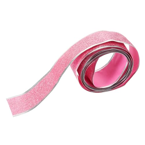 Homoyoyo Pinkes Geschenkband zum Schneiden Vielseitiges Bastelband für Weihnachts und Valentinstagsdeko Feines Geschenkband für DIY Schleifen und Geschenkverpackungen von Homoyoyo