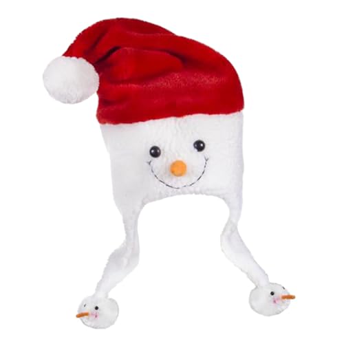 Homoyoyo Plüsch Schneemann Weihnachtsmütze Für Erwachsene Und - Lustige Unisex Wintermütze Für Weihnachtsfeiern - Warm Und Gemütlich Perfekt Für Die Festliche Saison Homoyoyo Plüsch Schneemann Weihnachtsmütze Für Erwachsene Und - Lustige Unisex Wintermütze Für Weihnachtsfeiern - Warm Und Gemütlich Perfekt Für Die Festliche Saison von Homoyoyo