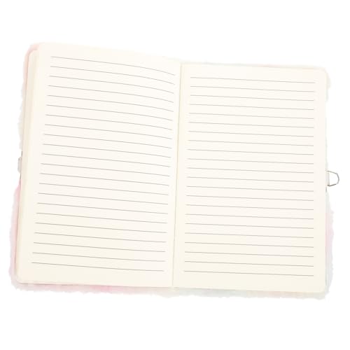 Homoyoyo Plüsch Tagebuch mit Schloss für Cartoon Notizbuch mit Weichem Cover für Persönliche Notizen Planung und Organisation Schule und Freizeit von Homoyoyo