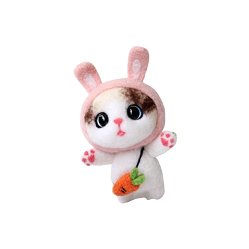 Homoyoyo Plüschkatze DIY Nadel Filz Filzpuppe für Anfänger Bastelmaterial für Perfektes für Bastelfreunde Cartoon Design Homoyoyo Plüschkatze DIY Nadel Filz Filzpuppe für Anfänger Bastelmaterial für Perfektes für Bastelfreunde Cartoon Design von Homoyoyo