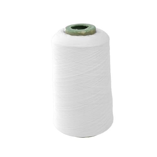 Homoyoyo Polyester Overlocking Nähgarn Weiß Hochwertiger Faden für Maschinensticken Quilten und Professionelle Nähprojekte für Kunst und Handwerk von Homoyoyo