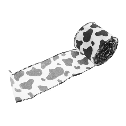 Homoyoyo Polyesterband mit Kuhmuster Breit Robustes Tiermotiv Band für Geschenkverpackung Basteln Kränze DIY Dekorationen Bauernhofstil Homoyoyo Polyesterband mit Kuhmuster Breit Robustes Tiermotiv Band für Geschenkverpackung Basteln Kränze DIY Dekorationen Bauernhofstil von Homoyoyo