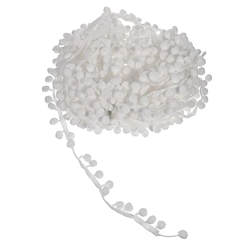 Homoyoyo Pom Pom Borte Breit Weiße Fransenbälle Elastische Kleidung Dekoration Vorhangbesatz DIY Basteln Nähzubehör für Kleidung Schmuck Party Hochzeit Homoyoyo Pom Pom Borte Breit Weiße Fransenbälle Elastische Kleidung Dekoration Vorhangbesatz DIY Basteln Nähzubehör für Kleidung Schmuck Party Hochzeit von Homoyoyo
