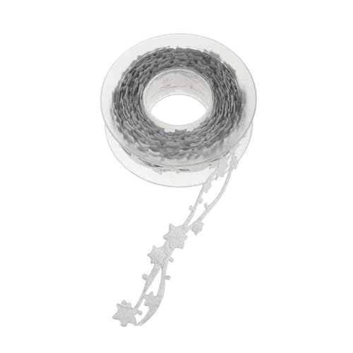 Homoyoyo Prägemuster Geschenkband Silber Polyester Fünf punkte stern Dekoratives Band zum Geschenkverpacken Basteln und DIY Leicht Langlebig für Blumen Geschenkbox dekoration Homoyoyo Prägemuster Geschenkband Silber Polyester Fünf punkte stern Dekoratives Band zum Geschenkverpacken Basteln und DIY Leicht Langlebig für Blumen Geschenkbox dekoration von Homoyoyo
