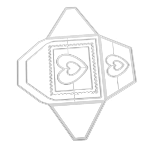 Homoyoyo Präzise Carbon-stahl Stanzformen für Kartenerstellung Hintergrundrahmen Metall Stanzschablonen für Scrapbooking DIY Album Umschläge Langlebig und Einfach zu Verwenden von Homoyoyo