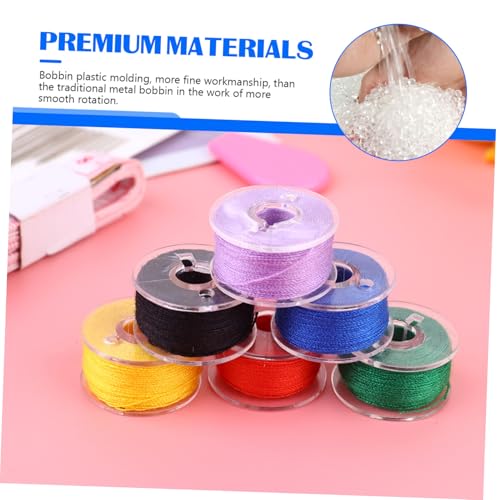 Homoyoyo Professionelles Transparente Kompakte Nähmaschinenspulen aus Langlebigem Kunststoff Wiederverwendbare Portable Spulen für Hand Haushaltsnähmaschinen Inklusive Softmaßbänder für von Homoyoyo