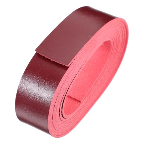 Homoyoyo Pu lederband Breit Lang Weiches Kunstleder für Lederbasteln DIY Handwerksstreifen Strapazierfähiges Zubehör für Taschenriemen und Lederarbeiten Weinrot Homoyoyo Pu lederband Breit Lang Weiches Kunstleder für Lederbasteln DIY Handwerksstreifen Strapazierfähiges Zubehör für Taschenriemen und Lederarbeiten Weinrot von Homoyoyo