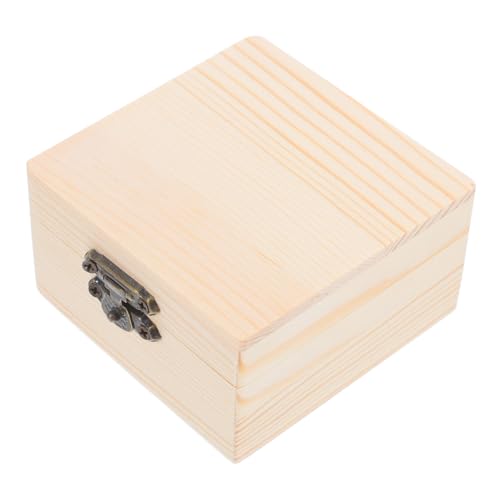 Homoyoyo Quadratische Kleine Holzbox Robuste Holzschatulle für Schmuck und Geschenke DIY Bemalbar Stilvoll für Geburtstage Hochzeiten Feiertage Kreative Geschenkverpackung Homoyoyo Quadratische Kleine Holzbox Robuste Holzschatulle für Schmuck und Geschenke DIY Bemalbar Stilvoll für Geburtstage Hochzeiten Feiertage Kreative Geschenkverpackung von Homoyoyo