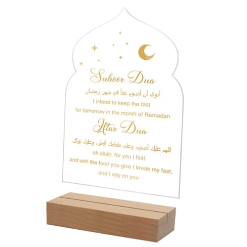 Homoyoyo Ramadan Eid Mubarak Schildertisch - Acryl Eid Dekorationen Für Zuhause von Homoyoyo