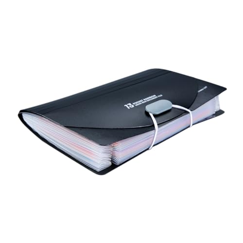 Homoyoyo Rechnung Ordner Aktenordner Akkordeonbindemittel Umschlag-Organizer Datei Akkordeon Organizer Gutscheininhaber Wand-Mail-Organizer Dateiorganisator Dateiordner-Organizer pp Schwarz von Homoyoyo