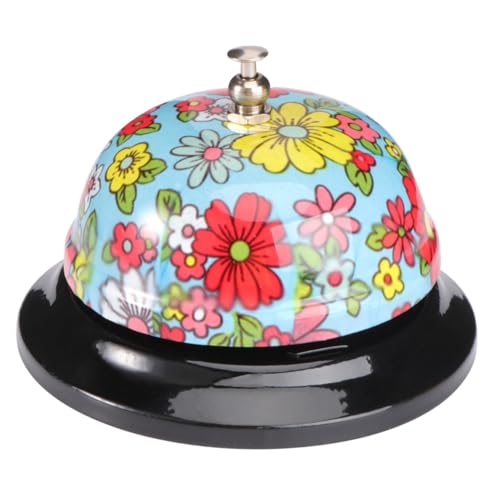 Homoyoyo Retro Metall Tischklingel Serviceglocke mit Klarem Klang Ergonomisch Rostfrei Vielseitig für Restaurant Bar Hotel und Haushalt Handliche Langlebig und Einfach zu Bedienen von Homoyoyo