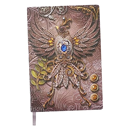 Homoyoyo Retro Notizbuch mit Geprägtem Cover Europäischer Stil für Tagebuch Scrapbook Kreative Schreibprojekte für Reisen und Persönliche Notizen von Homoyoyo