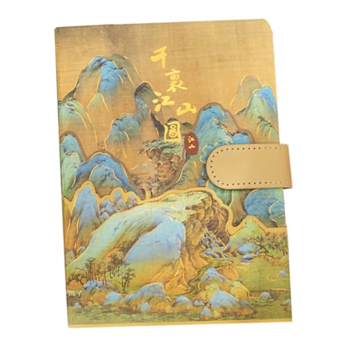 Homoyoyo Retro Planner Notizblock mit Magnetverschluss Chinesischer Stil Journal Vielseitiges Tagesplaner Notizbuch Antikes Design mit Künstlerischem Muster Perfektes für Schüler und Lehrer von Homoyoyo