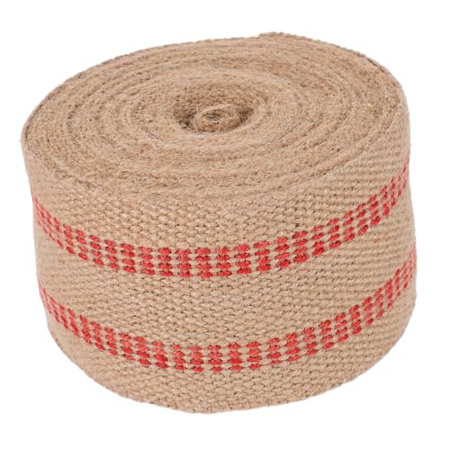 Homoyoyo Robustes Jute Gurtband mit Roten Streifen Breit Polsterband für Outdoor Stühle Stuhlreparatur DIY Handwerk Geschenkverpackung und Rustikale Wohnkultur Homoyoyo Robustes Jute Gurtband mit Roten Streifen Breit Polsterband für Outdoor Stühle Stuhlreparatur DIY Handwerk Geschenkverpackung und Rustikale Wohnkultur von Homoyoyo