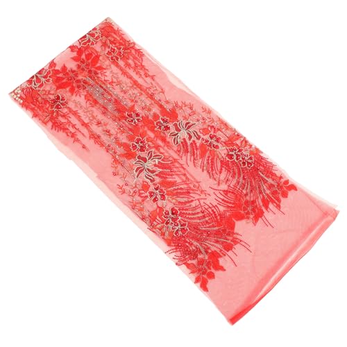 Homoyoyo Rote Spitzen Stickerei Aufnäher mit Perlen und Strass Netz Applikation zum Aufbügeln Dekorative DIY Patch für Brautkleid Hochzeitskleid und Kleidung Homoyoyo Rote Spitzen Stickerei Aufnäher mit Perlen und Strass Netz Applikation zum Aufbügeln Dekorative DIY Patch für Brautkleid Hochzeitskleid und Kleidung von Homoyoyo