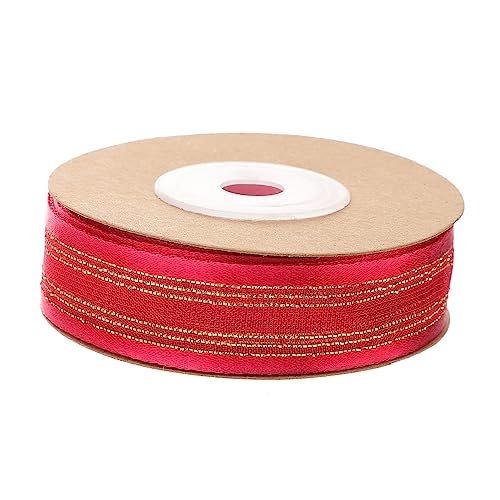 Homoyoyo Rotes Geschenkband für Hochzeit Geschenkverpackung Dekoratives Satinband für DIY Basteln Geschenkbox Hochzeitstag Hochzeitsdeko von Homoyoyo