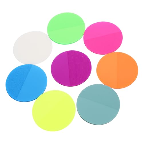 Homoyoyo Runde Selbstklebende Notizzettel Farben Fluoreszierend Praktische Wiederablösbare Memo Pads Vielseitige Haftnotizen für Büro Schule und Zuhause Tragbare Ästhetische Sticker für von Homoyoyo