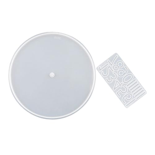 Homoyoyo Runde Silikonform für Uhrherstellung Teiliges mit Arabischen Zahlen Langlebig Antihaftbeschichtet Wiederverwendbar Kompatibel mit Epoxidharz für Individuelle Diy Uhrgestaltung Homoyoyo Runde Silikonform für Uhrherstellung Teiliges mit Arabischen Zahlen Langlebig Antihaftbeschichtet Wiederverwendbar Kompatibel mit Epoxidharz für Individuelle Diy Uhrgestaltung von Homoyoyo