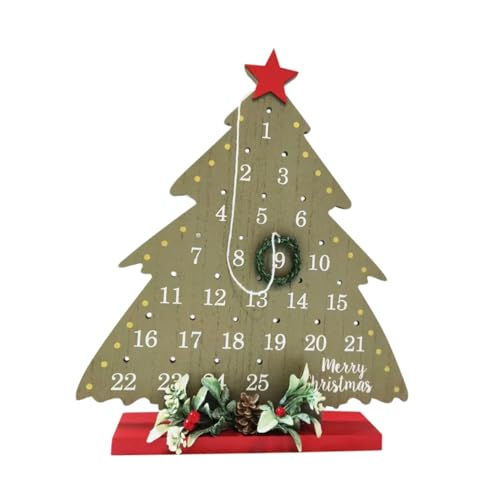 Homoyoyo Rustikaler Holz Weihnachtsbaum Adventskalender Funktionaler Tischkalender Warme und Vielseitige Weihnachtsdeko für Zuhause und Büro Handgefertigte Festliche Tischdekoration Homoyoyo Rustikaler Holz Weihnachtsbaum Adventskalender Funktionaler Tischkalender Warme und Vielseitige Weihnachtsdeko für Zuhause und Büro Handgefertigte Festliche Tischdekoration von Homoyoyo