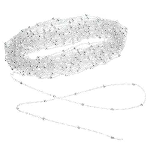 Homoyoyo Schmuckkette Silber DIY Halskettenkette Schmuckherstellung Kettenmaterial für Halsketten Armbänder und Bastelprojekte Leichte Vielseitige Schmuckkette für Damen und Mädchen Homoyoyo Schmuckkette Silber DIY Halskettenkette Schmuckherstellung Kettenmaterial für Halsketten Armbänder und Bastelprojekte Leichte Vielseitige Schmuckkette für Damen und Mädchen von Homoyoyo