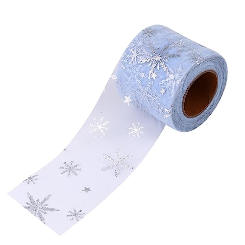 Homoyoyo Schneeflocken Tüllband Yards Weihnachtsdeko Atmungsaktivem Netzstoff Breit für Haaraccessoires und Bastelprojekte Glitzernder Homoyoyo Schneeflocken Tüllband Yards Weihnachtsdeko Atmungsaktivem Netzstoff Breit für Haaraccessoires und Bastelprojekte Glitzernder von Homoyoyo