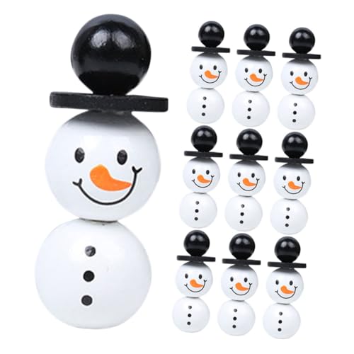 Homoyoyo Schneemann Holzperlen Teilig DIY Schmuckperlen für Armbänder Halsketten Basteln Weihnachtsdeko Naturholz Langlebig Geschenkidee Homoyoyo Schneemann Holzperlen Teilig DIY Schmuckperlen für Armbänder Halsketten Basteln Weihnachtsdeko Naturholz Langlebig Geschenkidee von Homoyoyo